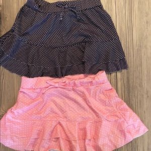 2 children size 6 skirts